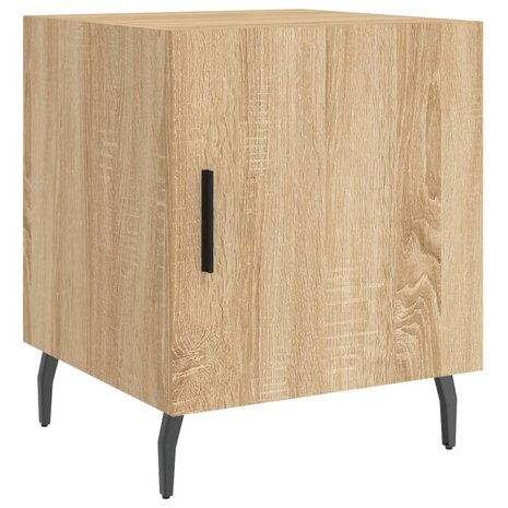 Nachtkastjes 2 st 40x40x50 cm bewerkt hout sonoma eikenkleurig 8720845911829 6