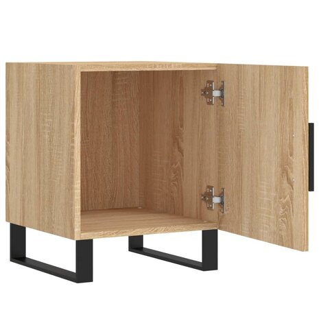 Nachtkastjes 2 st 40x40x50 cm bewerkt hout sonoma eikenkleurig 8720845911980 5