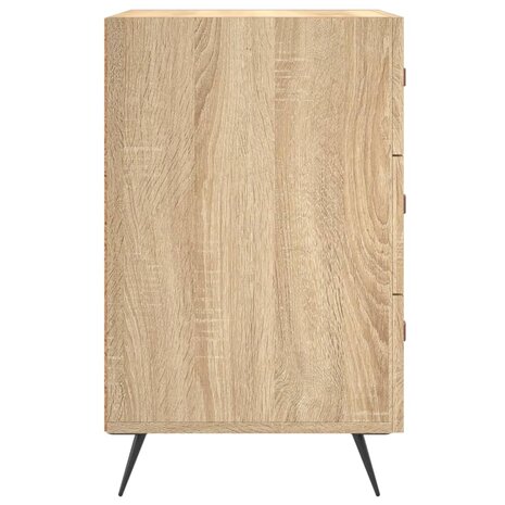 Nachtkastje 40x40x66 cm bewerkt hout sonoma eikenkleurig 8720845912109 6