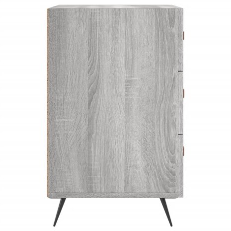 Nachtkastje 40x40x66 cm bewerkt hout grijs sonoma eikenkleurig 8720845912130 6