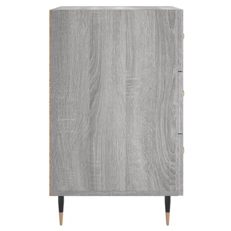 Nachtkastje 40x40x66 cm bewerkt hout grijs sonoma eikenkleurig 8720845912215 6