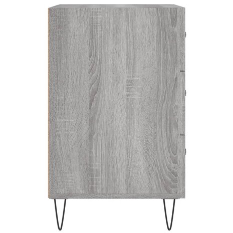 Nachtkastje 40x40x66 cm bewerkt hout grijs sonoma eikenkleurig 8720845912376 6