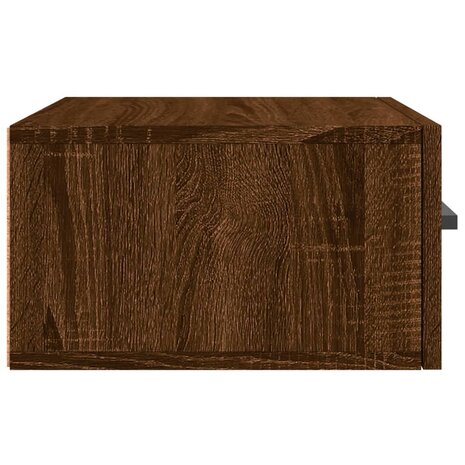 Nachtkastjes 2 st wandgemonteerd 35x35x20 cm bruin eikenkleur 8720845946760 8