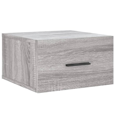 Nachtkastjes 2 st wandgemonteerd 35x35x20 cm grijs sonoma eiken 8720845947064 5