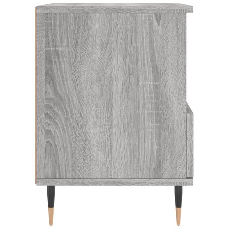 Nachtkastje 40x35x50 cm bewerkt hout grijs sonoma eikenkleurig 8721012109995 7