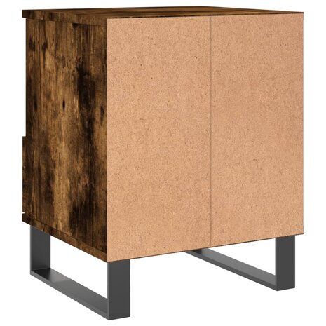 Nachtkastjes 2 st 40x35x50 cm bewerkt hout gerookt eikenkleurig 8721012110304 9