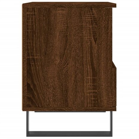 Nachtkastje 40x35x50 cm bewerkt hout bruin eikenkleur 8721012110335 7