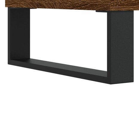 Nachtkastje 40x35x50 cm bewerkt hout bruin eikenkleur 8721012110335 9