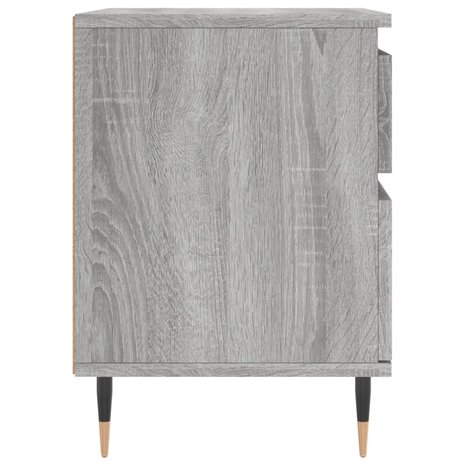 Nachtkastje 40x35x50 cm bewerkt hout grijs sonoma eikenkleurig 8721012110472 7