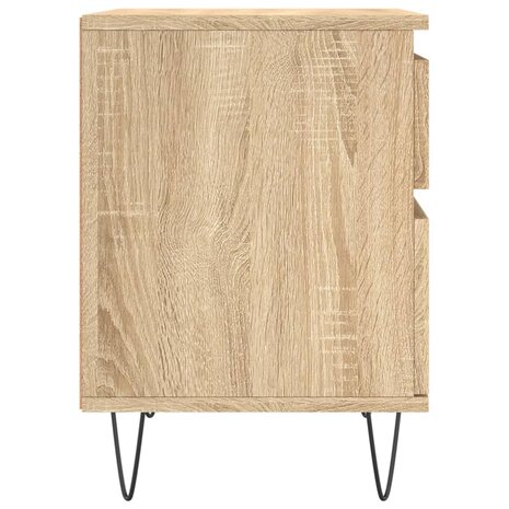 Nachtkastje 40x35x50 cm bewerkt hout sonoma eikenkleurig 8721012110571 7