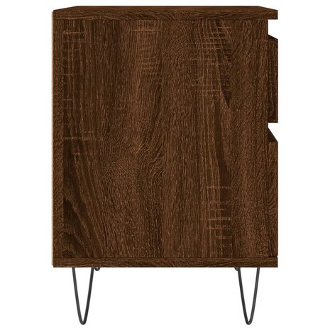 Nachtkastjes 2 st 40x35x50 cm bewerkt hout bruin eikenkleur 8721012110663 8