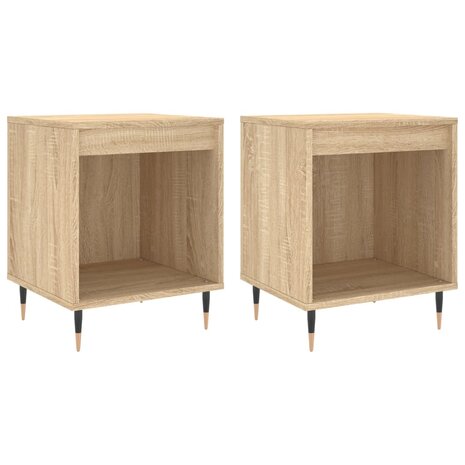 Nachtkastjes 2 st 40x35x50 cm sonoma eikenkleurig 8721012110908 2