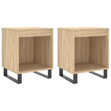 Nachtkastjes 2 st 40x35x50 cm sonoma eikenkleurig 8721012111226 2