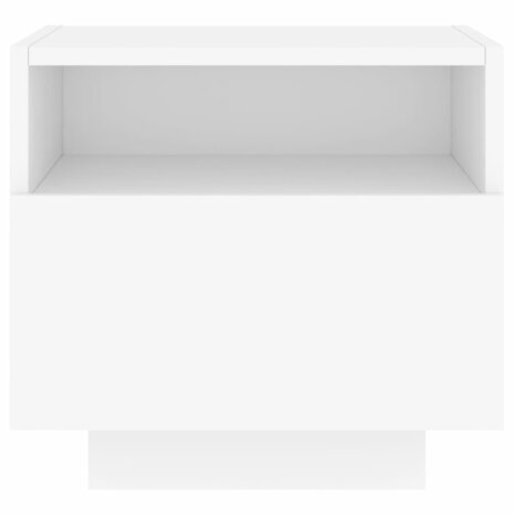 Nachtkastjes met LED-verlichting 2 st 40x39x37 cm wit 8721012253834 8