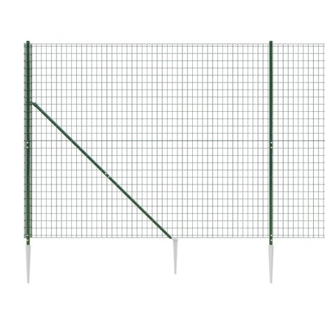 Draadgaashek met grondankers 1,6x25 m groen 8720845778491 4