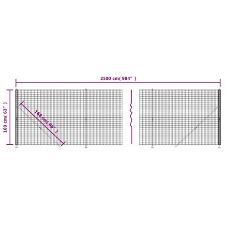 Draadgaashek met flens 1,6x25 m groen 8720845778972 6