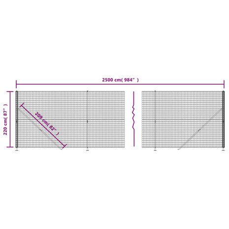 Draadgaashek met flens 2,2x25 m groen 8720845779009 6