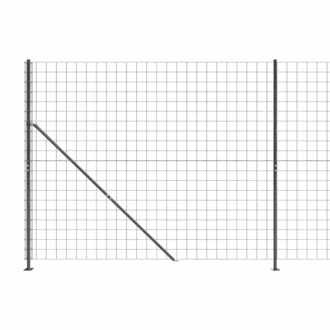 Draadgaashek met flens 2,2x10 m antracietkleurig 8720845780685 4