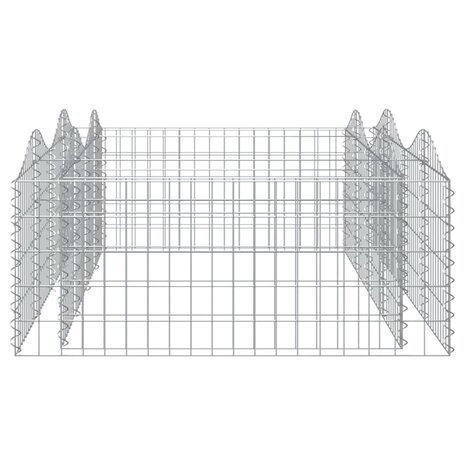 Schanskorf gewelfd verhoogd 200x100x50 cm gegalvaniseerd ijzer 8720845652135 4