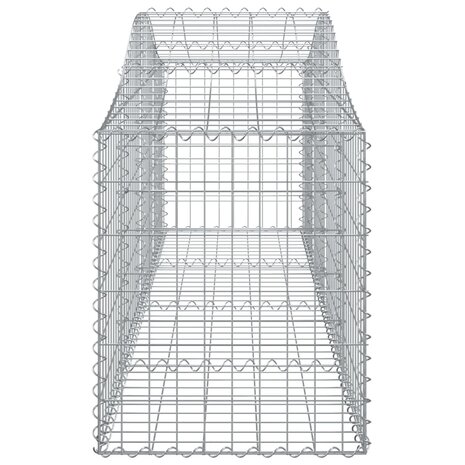 Schanskorven 3 st gewelfd 200x50x60/80 cm gegalvaniseerd ijzer 8720845561826 5