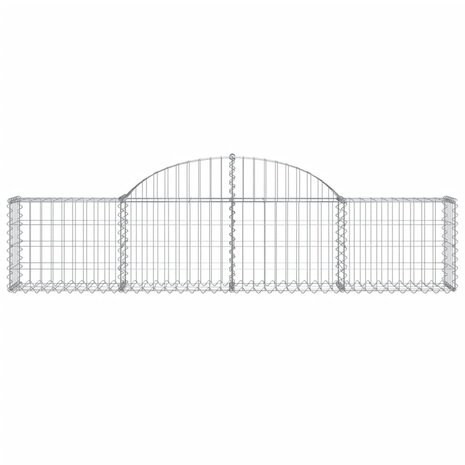 Schanskorven 6 st gewelfd 200x30x40/60 cm gegalvaniseerd ijzer 8720845566340 4