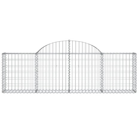 Schanskorven 7 st gewelfd 200x30x60/80 cm gegalvaniseerd ijzer 8720845566562 4