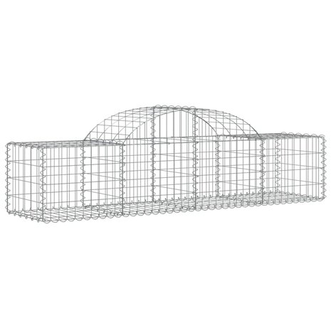 Schanskorven 6 st gewelfd 200x50x40/60 cmgegalvaniseerd ijzer 8720845568443 3