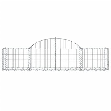 Schanskorven 6 st gewelfd 200x50x40/60 cmgegalvaniseerd ijzer 8720845568443 4