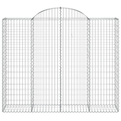 Schanskorven 2 st gewelfd 200x50x160/180 cm ijzer 8720845569662 4