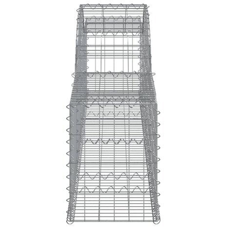 Schanskorven 4 st gewelfd 300x30x40/60 cm gegalvaniseerd ijzer 8720845570521 5