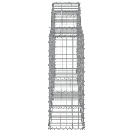 Schanskorven 4 st gewelfd 300x30x80/100 cm gegalvaniseerd ijzer 8720845570880 5