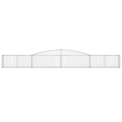 Schanskorven 4 st gewelfd 400x30x40/60 cm ijzer 8720845574123 4