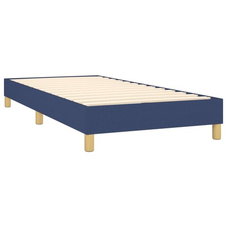 Boxspring met matras stof blauw 80x200 cm 8720287450795 4