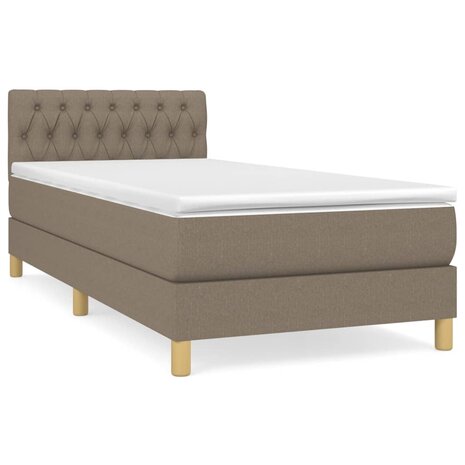 Boxspring met matras stof taupe 80x200 cm 8720287454779 2