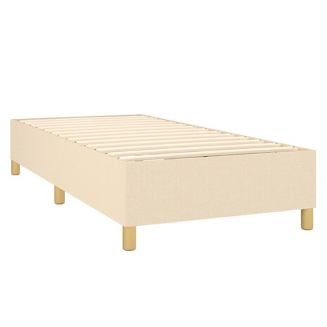 Boxspring met matras stof crèmekleurig 80x200 cm 8720845508784 4