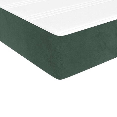 Boxspring met matras fluweel donkergroen 80x200 cm 8720845547998 8