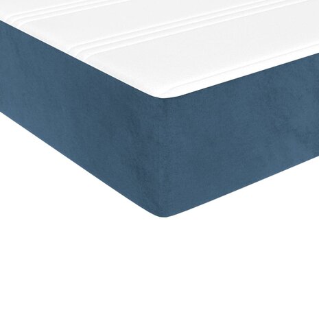 Boxspring met matras fluweel donkerblauw 90x200 cm 8720845548124 8