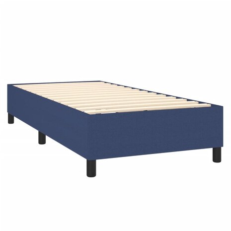 Boxspring met matras stof blauw 80x200 cm 8720845548803 4