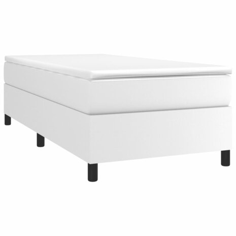 Boxspring met matras kunstleer wit 90x190 cm 8720845550783 3