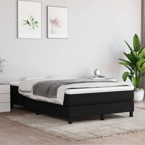 Boxspring met matras stof zwart 120x190 cm 8721102435461 3