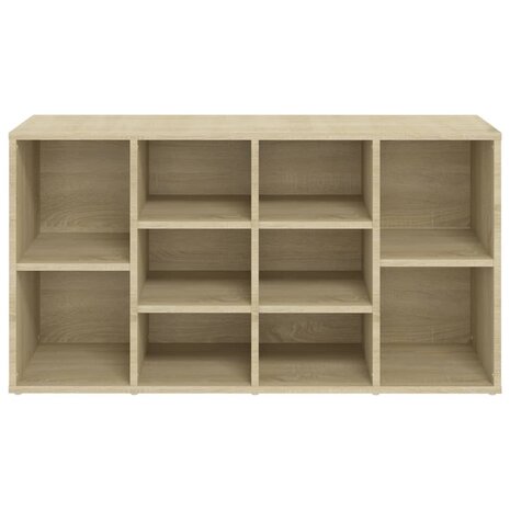 Schoenenbank 103x30x54,5 cm bewerkt hout sonoma eikenkleurig 8720286586990 5