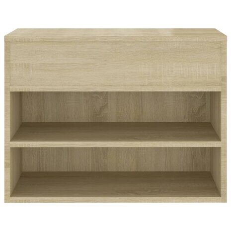 Schoenenbank 60x30x45 cm bewerkt hout sonoma eikenkleurig 8720286643389 5