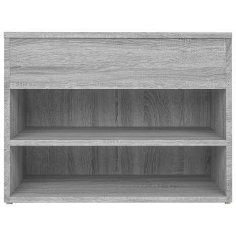 Schoenenbank 60x30x45 cm bewerkt hout grijs sonoma eikenkleurig 8720286956984 6