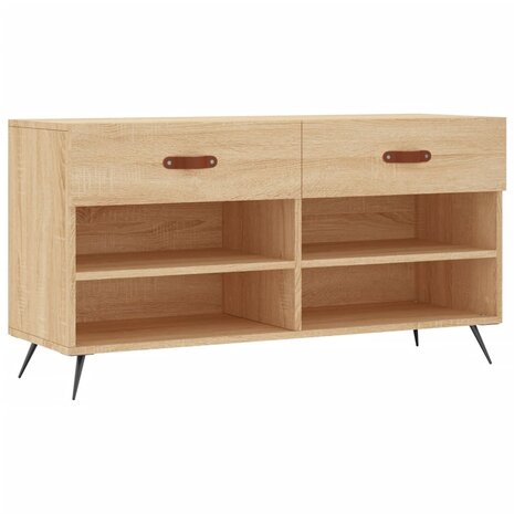 Schoenenbank 102x35x55 cm bewerkt hout sonoma eikenkleurig 8720845441913 2