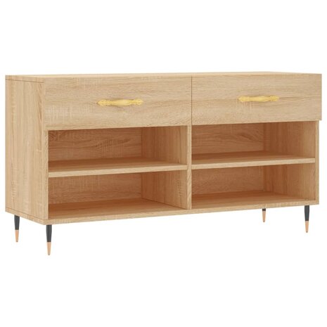 Schoenenbank 102x35x55 cm bewerkt hout sonoma eikenkleurig 8720845441999 2