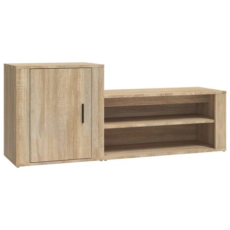 Schoenenkast 130x35x54 cm bewerkt hout sonoma eikenkleurig 8720287221913 2