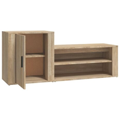 Schoenenkast 130x35x54 cm bewerkt hout sonoma eikenkleurig 8720287221913 6