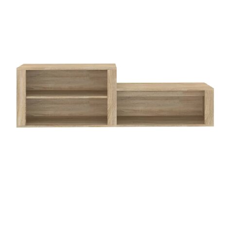 Schoenenkast 150x35x45 cm bewerkt hout sonoma eikenkleurig 8720287223191 5