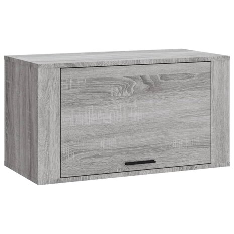 Wandschoenenkast 70x35x38 cm massief grenenhout sonoma grijs 8720287224822 2