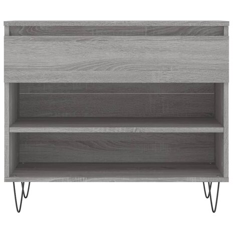 Schoenenkast 70x36x60 cm bewerkt hout sonoma grijs 8721012114814 5